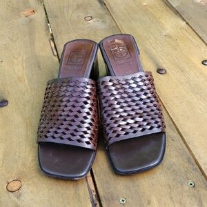 Cole Haan Women's Sandal 9B Woven Leather